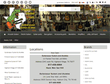 Tablet Screenshot of guitarasaur.com